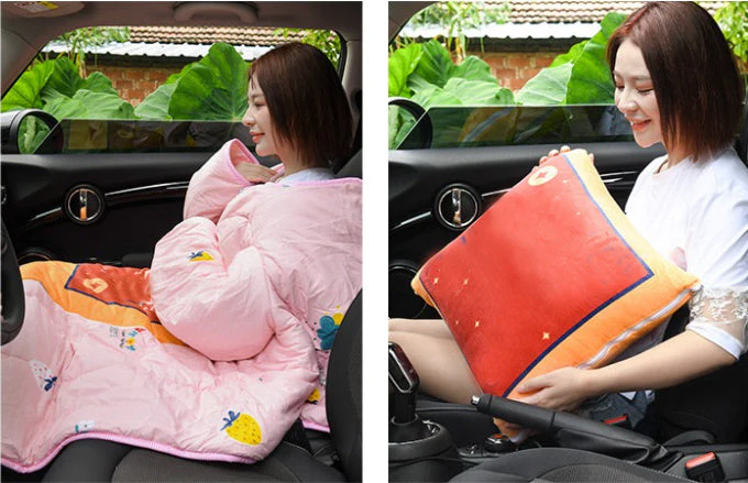 Lazy Wearable Cute Printed Comforter - Image 4
