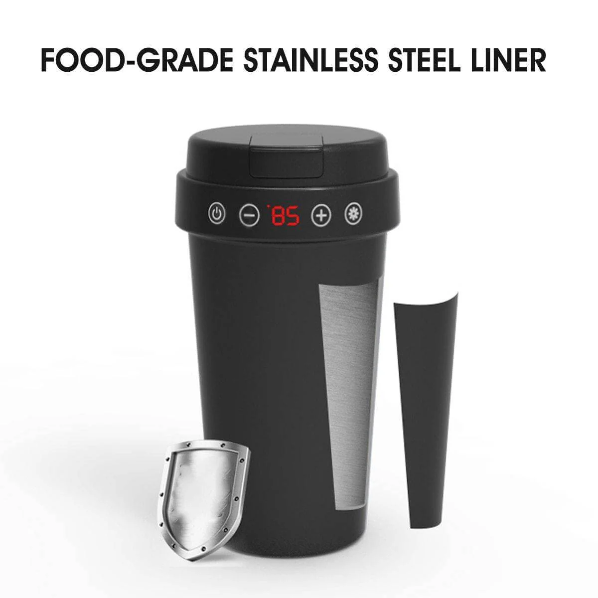 LCD Display Stainless Steel Car Electric Thermos - Image 5