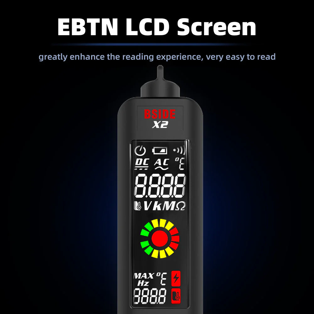 LCD Result Display Voltage Tester Thermometer - Image 6