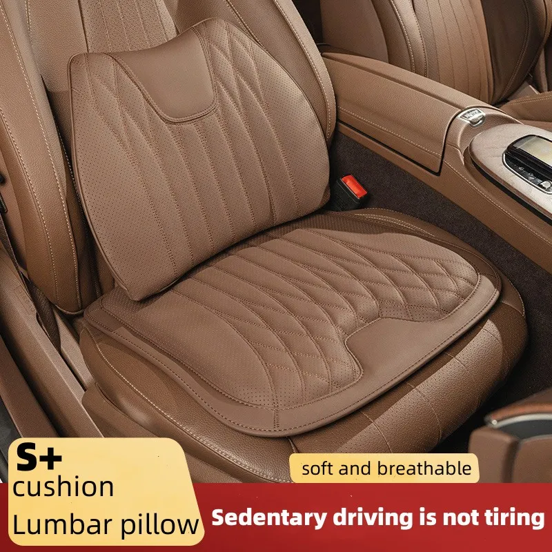 Leather Breathable Comfy Premium Car Seat Cushion - Image 3