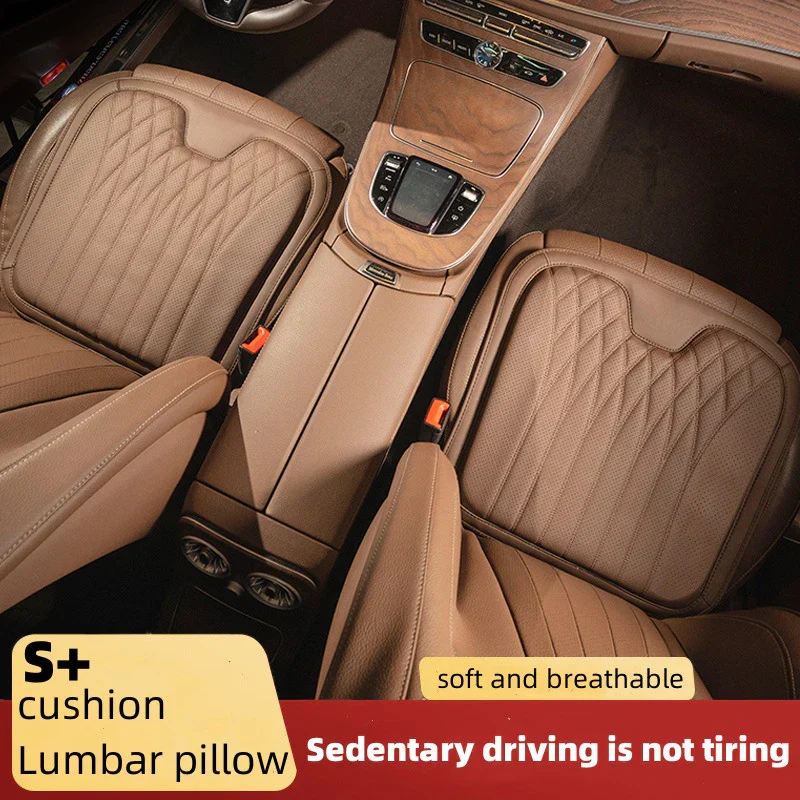 Leather Breathable Comfy Premium Car Seat Cushion - Image 4