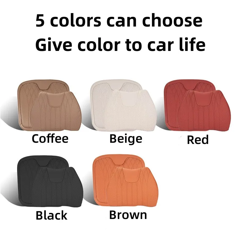 Leather Breathable Comfy Premium Car Seat Cushion - Image 6
