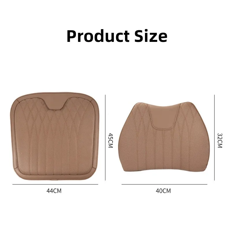 Leather Breathable Comfy Premium Car Seat Cushion - Image 7