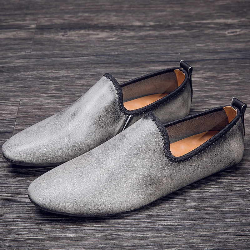 Leather Comfort Slip-on Men Shoes - Image 2