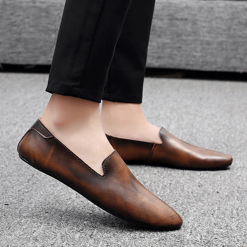 Leather Comfort Slip-on Men Shoes - Image 4