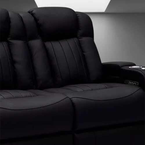 Leather Electric Power Reclining Cinema Sofa - Image 5