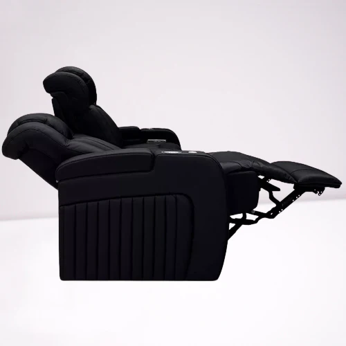 Leather Electric Power Reclining Cinema Sofa - Image 6