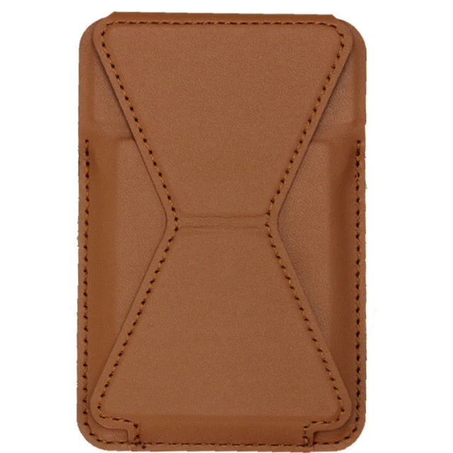 Leather Magnetic Card Holder Wallet Stand - Image 9