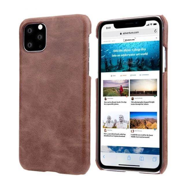 Leather Matte Vintage iPhone 11 Cases - Image 5