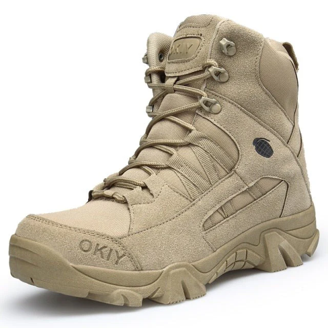 Leather Military Grade Camping Men Boots - Image 6