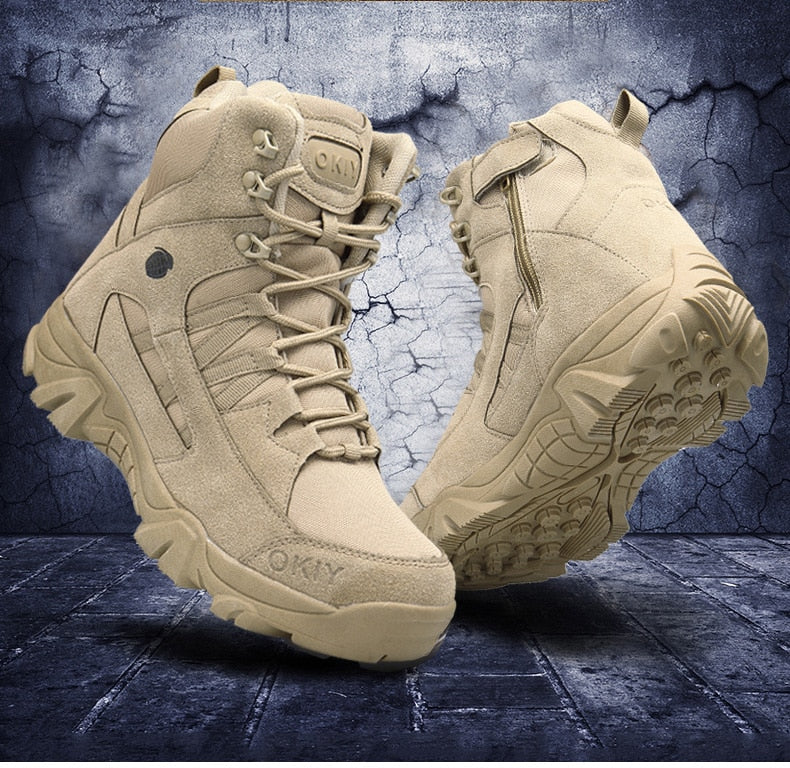 Leather Military Grade Camping Men Boots - Image 8