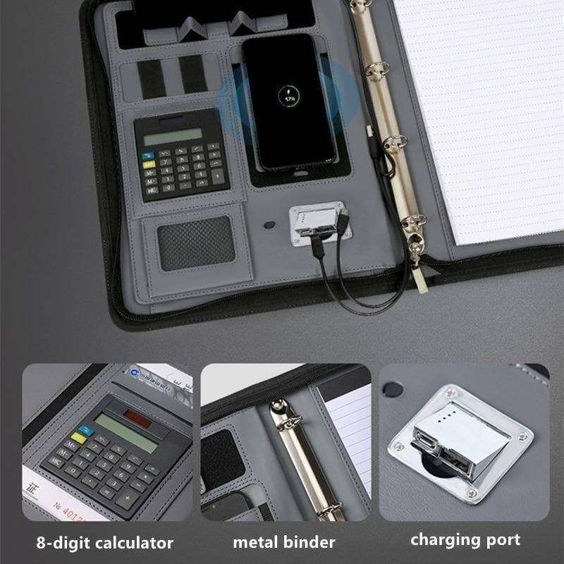 Leather Multifunctional PowerBank Notebook - Image 2