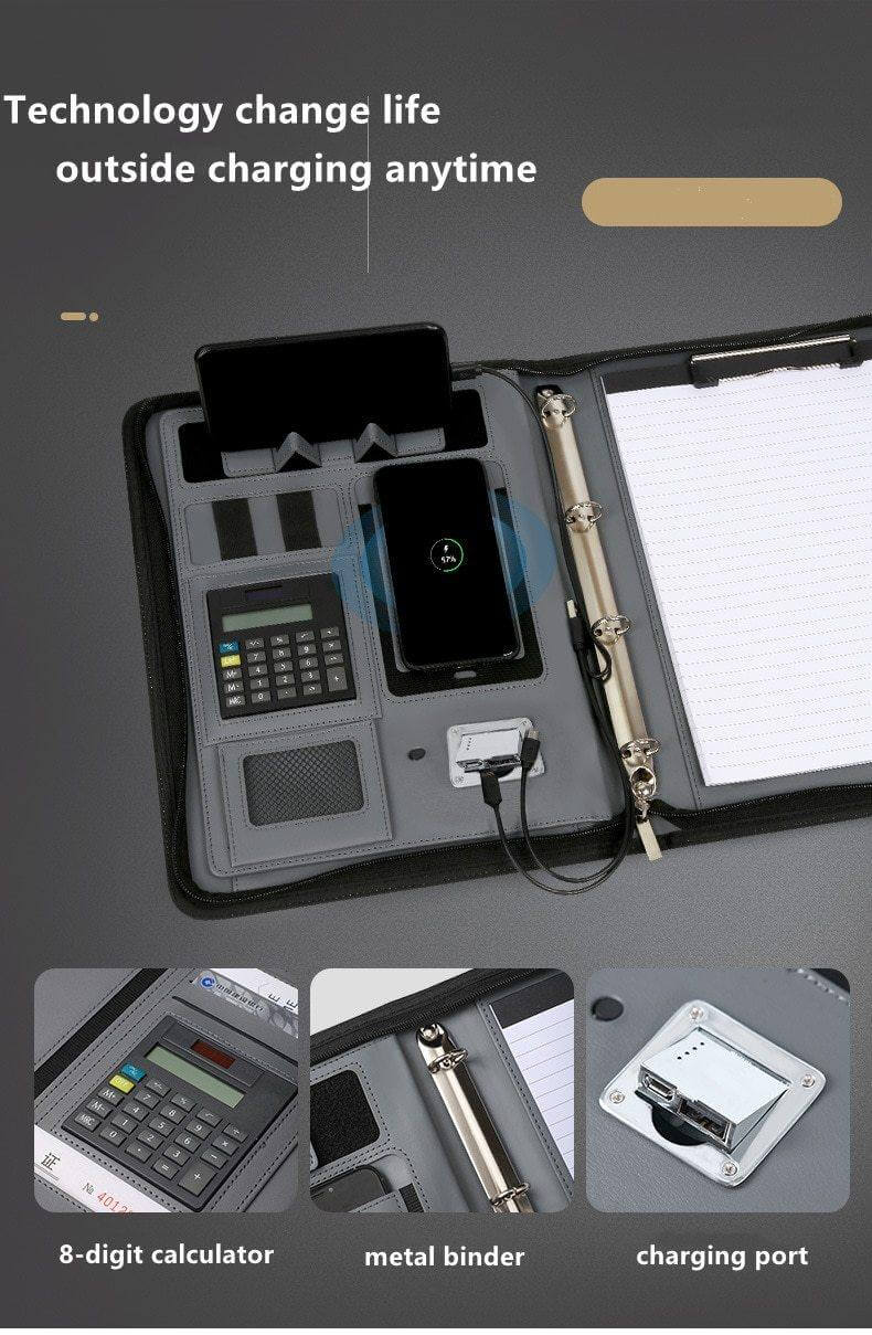 Leather Multifunctional PowerBank Notebook - Image 4