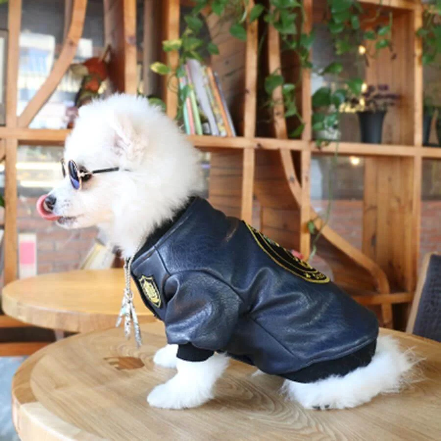 Leather Pet Jacket - Image 3