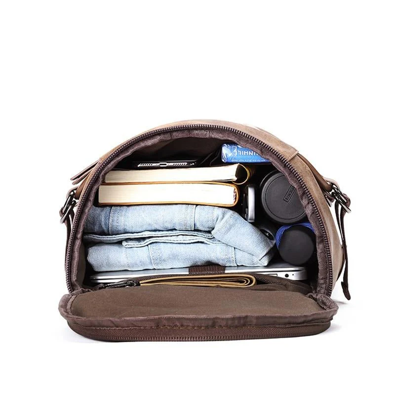 Leather Simple Style Vintage Men's Backpack - Image 7