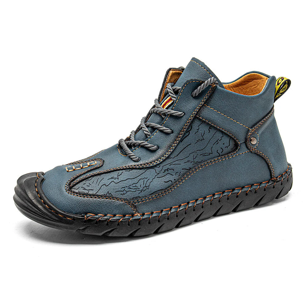 Leather Waterproof Mountain Hiking Shoes - Image 5
