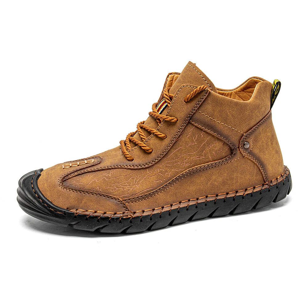 Leather Waterproof Mountain Hiking Shoes - Image 8