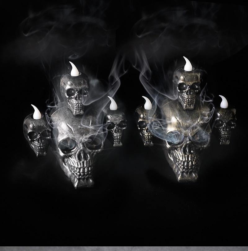 Led Candle Scary Halloween Skull Head Lamp - Image 2