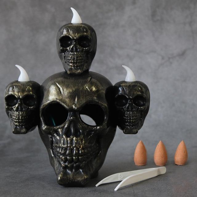 Led Candle Scary Halloween Skull Head Lamp - Image 6