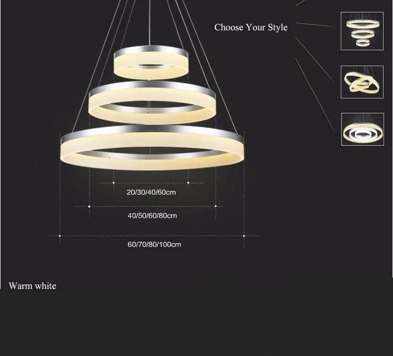 LED Circle Ring Chandelier - Image 10