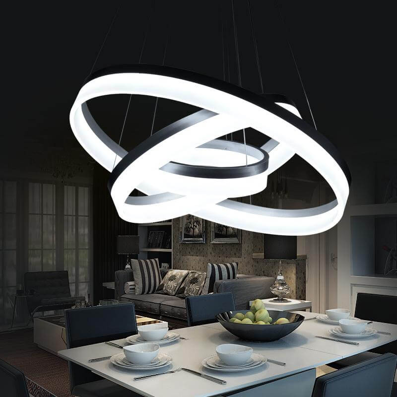 LED Circle Ring Chandelier - Image 3