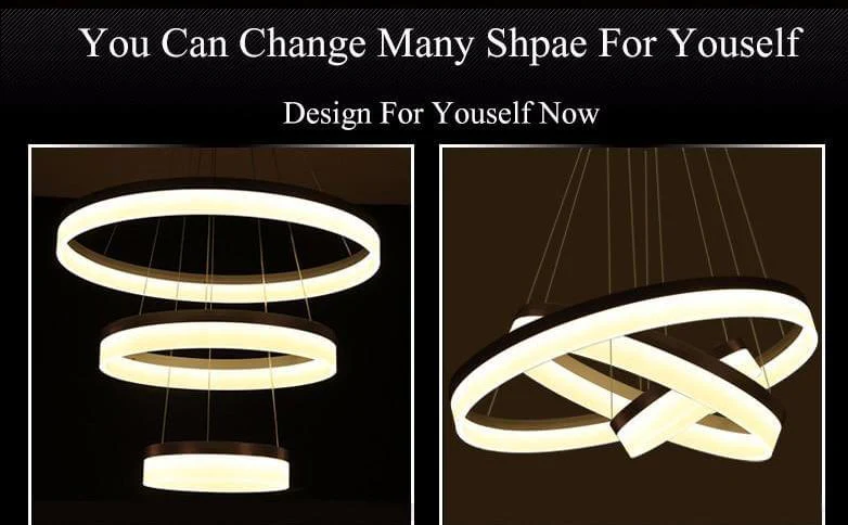 LED Circle Ring Chandelier - Image 7