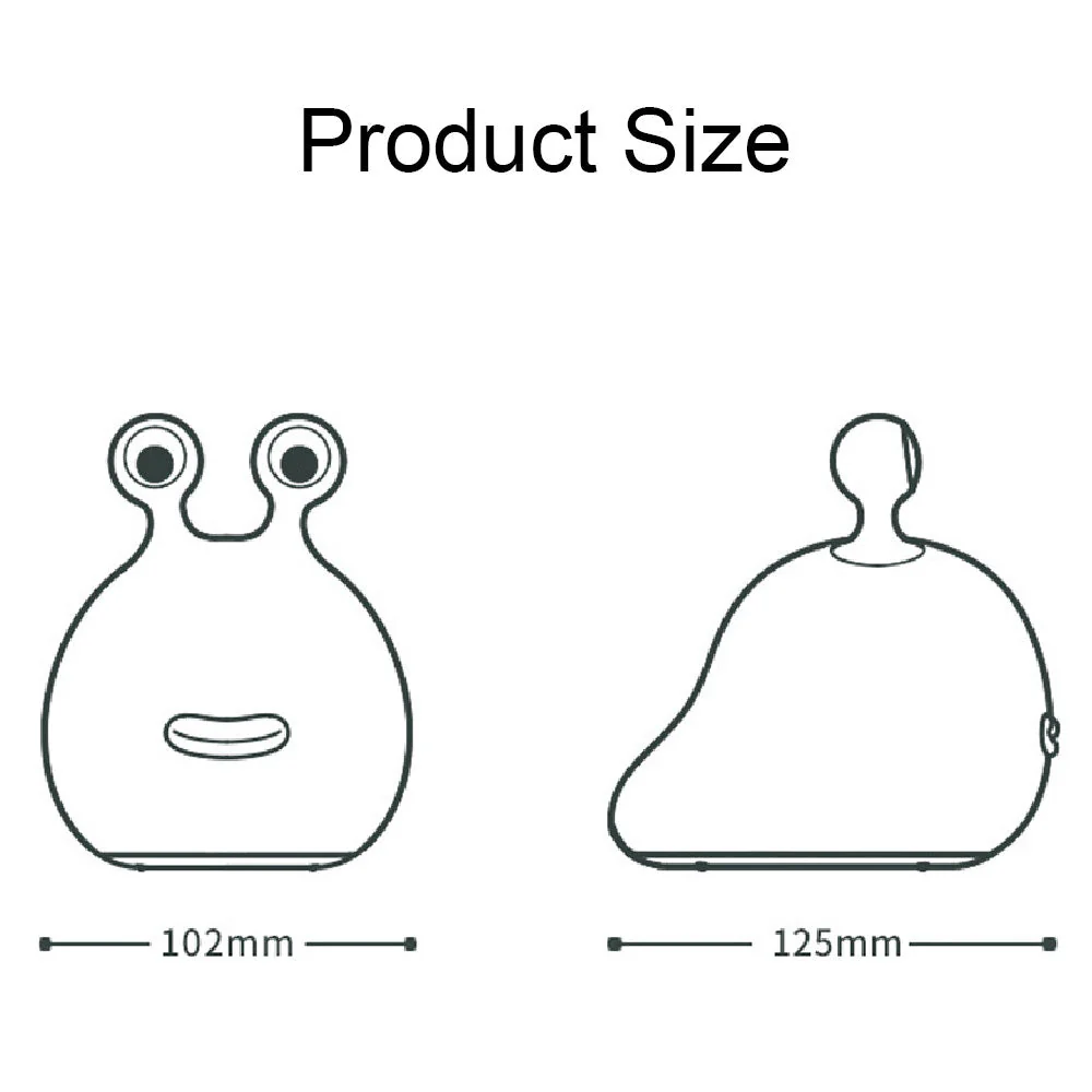 Led Cute Slug Touch Night Lamp - Image 7