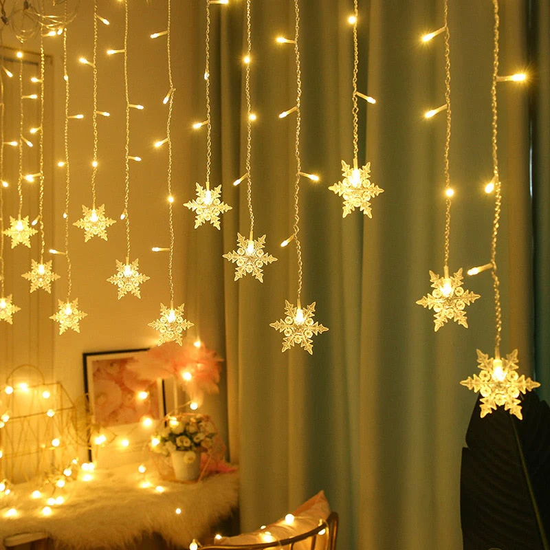 LED Fairy Snowflake Lights - Image 2