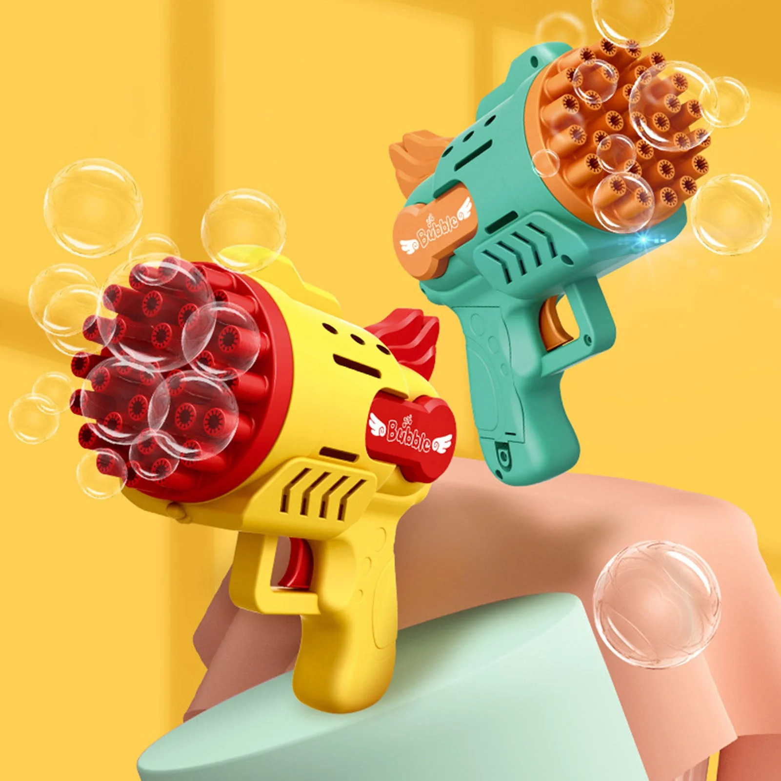 LED Light Dreamy Bubble Maker Gun - Image 2