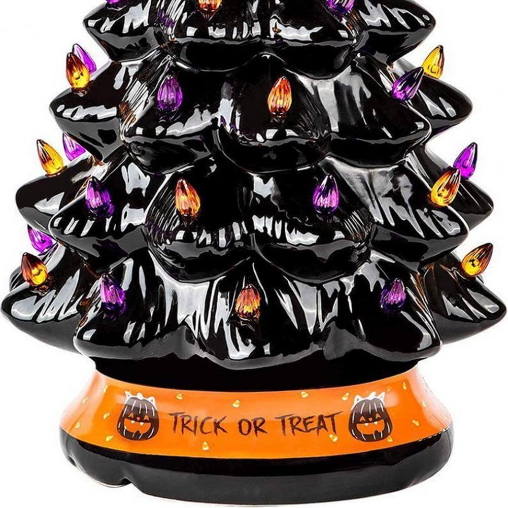 LED Light Halloween Pumpkin Ornament Tree - Image 9