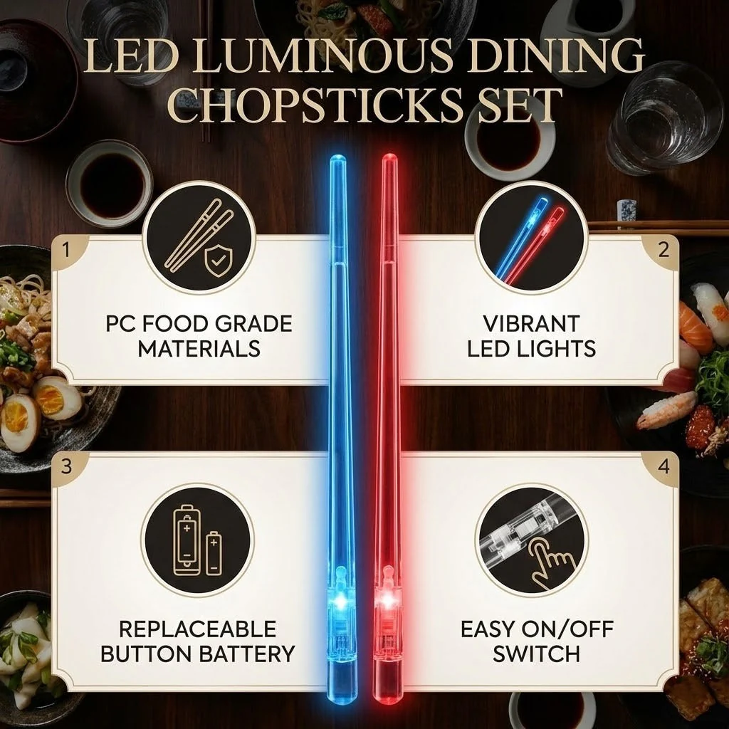 LED Luminous Dining Chopsticks Set - Image 4