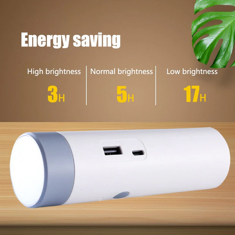 LED Mini Rechargeable Power Bank Desk Lamp - Image 2