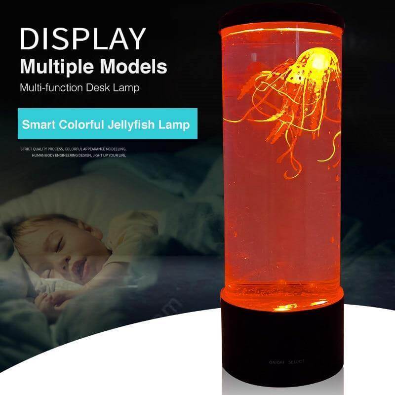 LED Remote Control Fantasy Jellyfish Tank Mood Lamp - Image 2