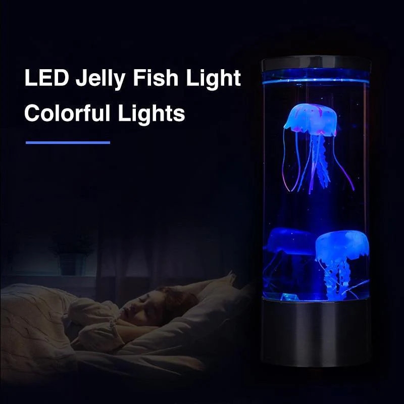 LED Remote Control Fantasy Jellyfish Tank Mood Lamp - Image 5