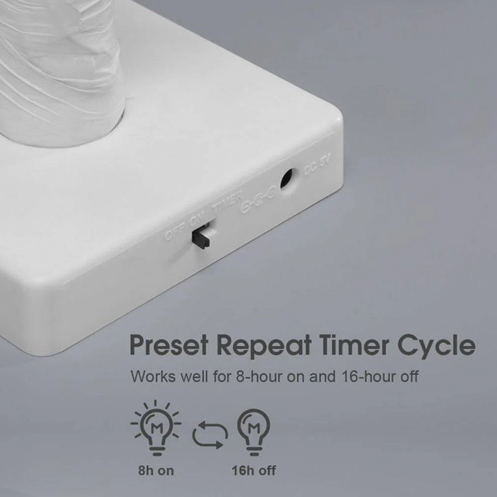 LED Romantic Warm Rose Flower Tree Night Light Lamp with Clock - Image 2