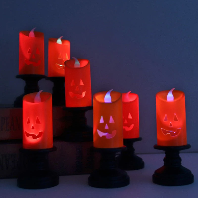 LED Scary Pumpkin Halloween Candle Light - Image 22