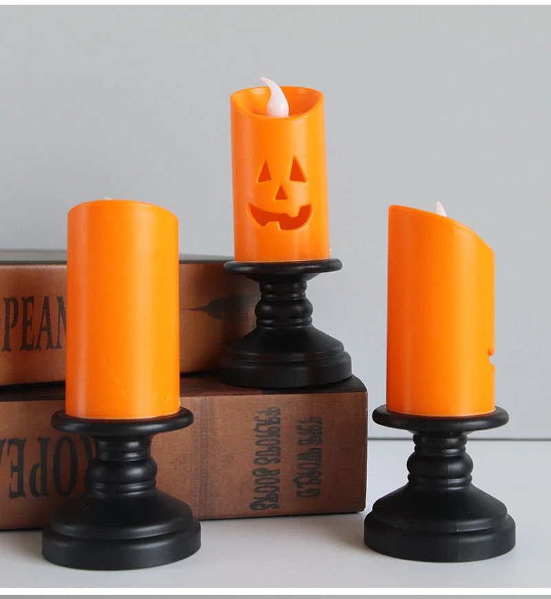 LED Scary Pumpkin Halloween Candle Light - Image 26
