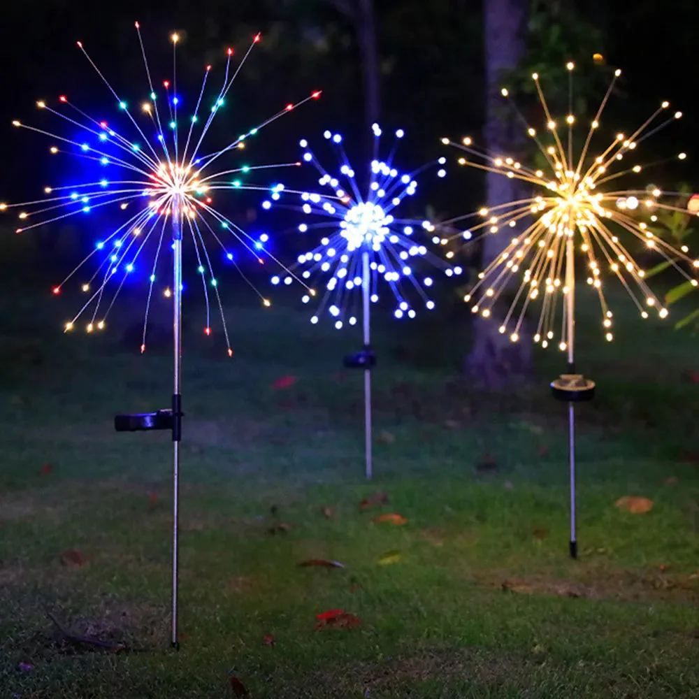 LED Solar Firework Fairy Outdoor Pathway Lights - Image 4