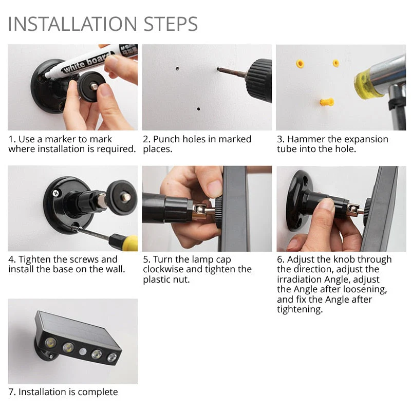 LED Solar Motion Sensor Outdoor Light - Image 8