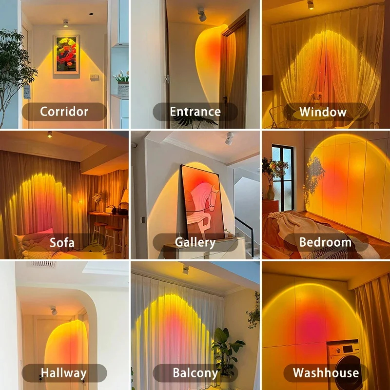 LED Sunset Atmosphere Wall Spotlight - Image 2