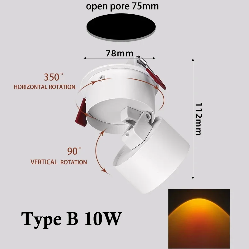 LED Sunset Atmosphere Wall Spotlight - Image 7