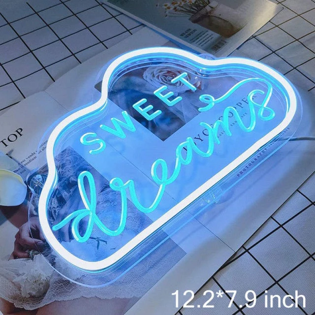 LED Sweet Dreams Neon Sign - Image 2