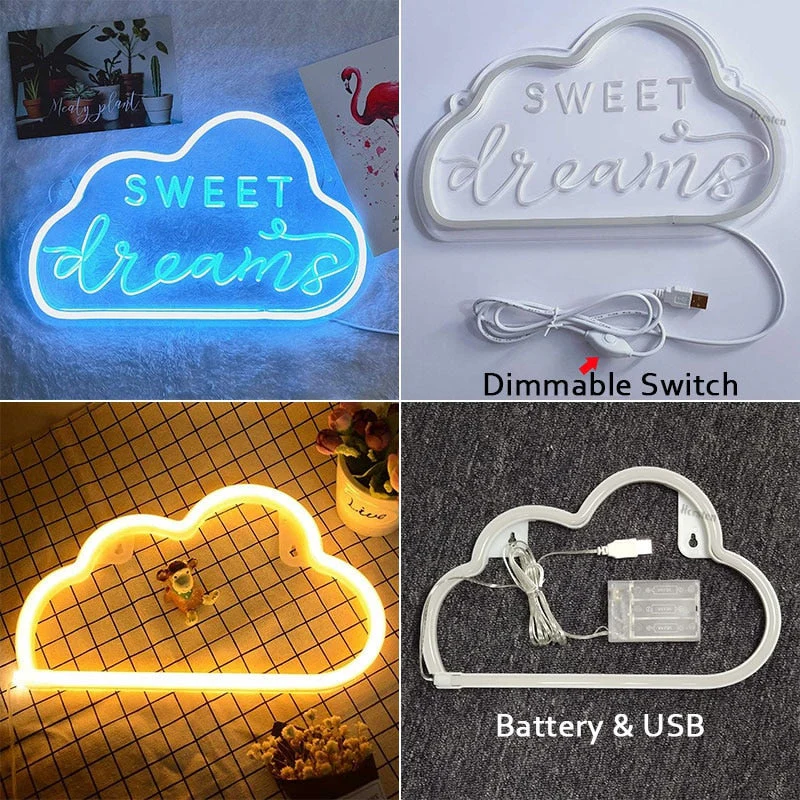 LED Sweet Dreams Neon Sign - Image 5