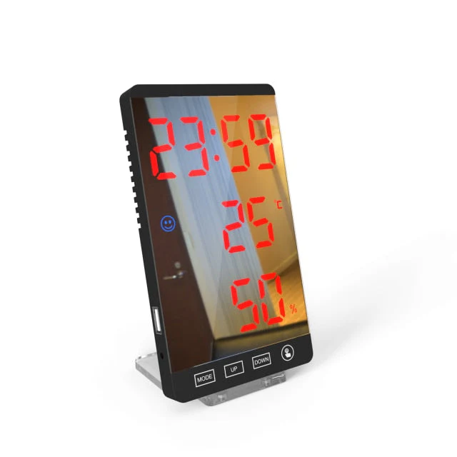 LED Touch Mirror Digital Alarm Clock - Image 5
