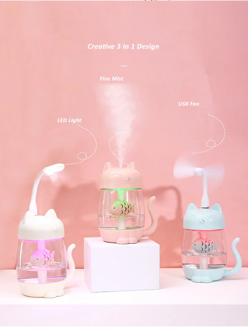 LED Ultrasonic Animal Shaped Air Humidifier - Image 5