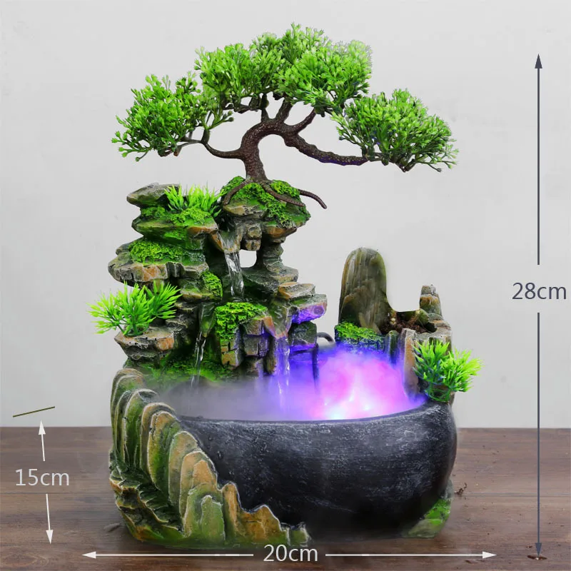 LED Waterfall Color-Changing Relaxing Fountain - Image 5