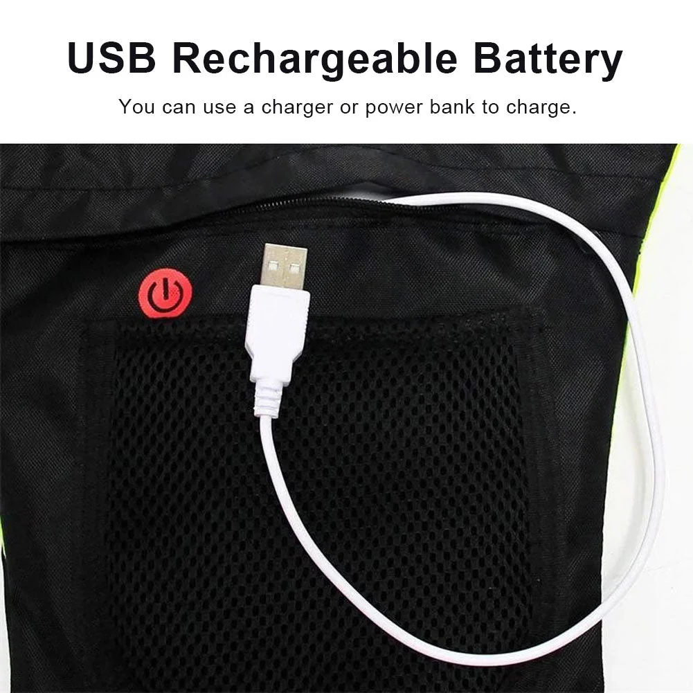 LED Wireless Bike Reflective Signal Vest - Image 2