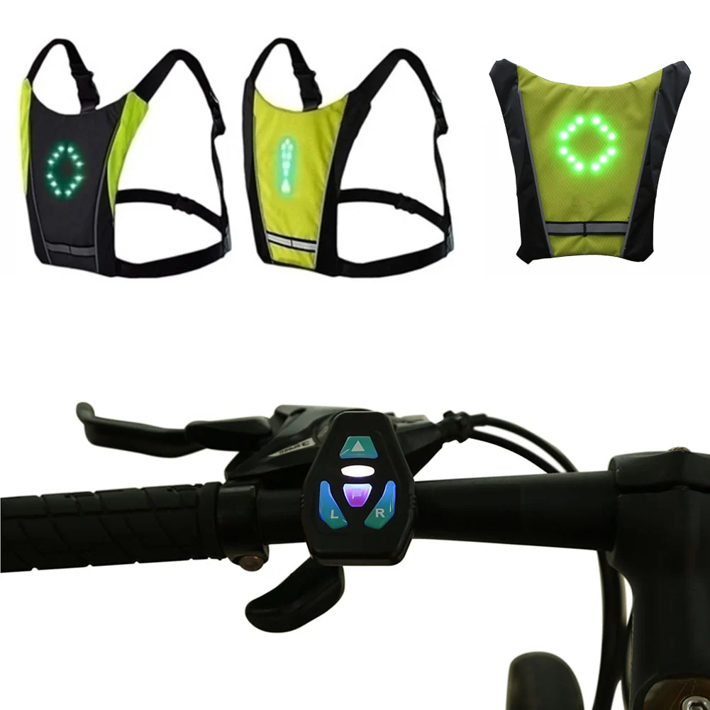LED Wireless Bike Reflective Signal Vest - Image 3