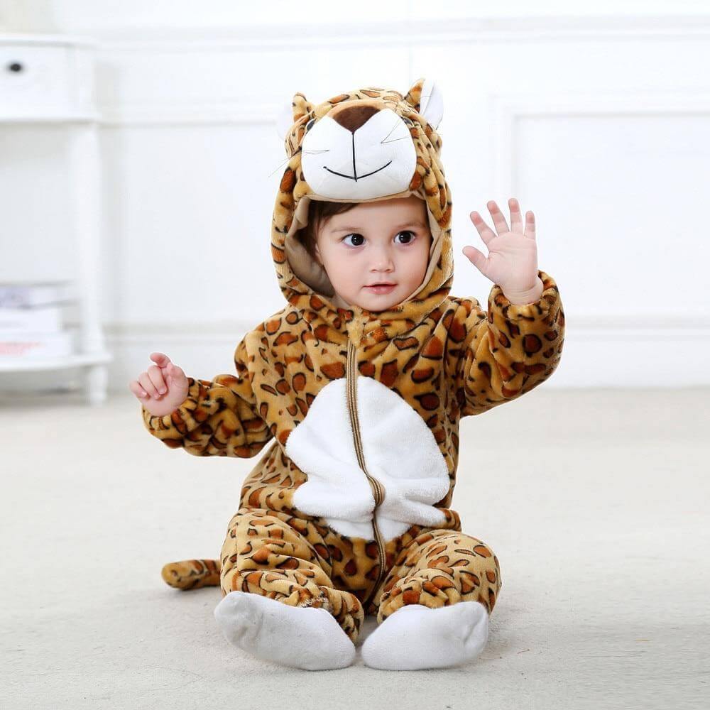 Leopard Costume Hoodie for Baby - Image 3