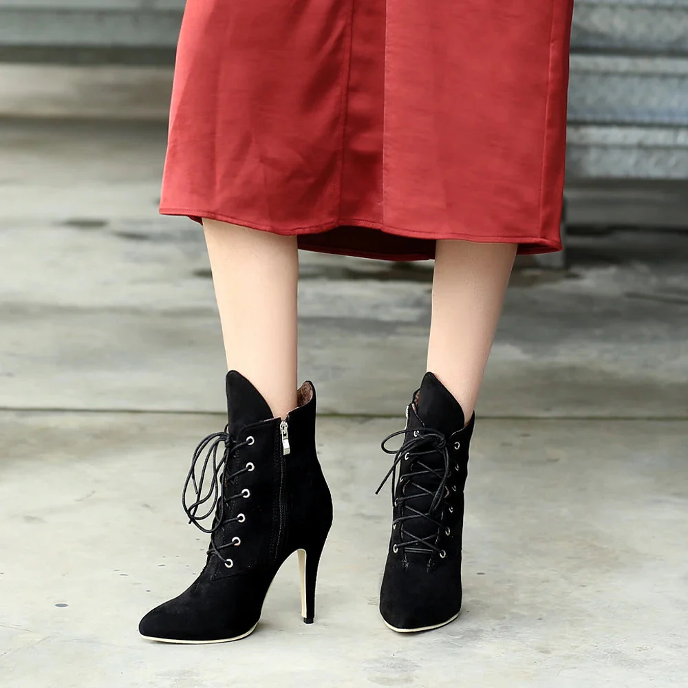 Leopard Design Lace up Women Shoes - Image 2